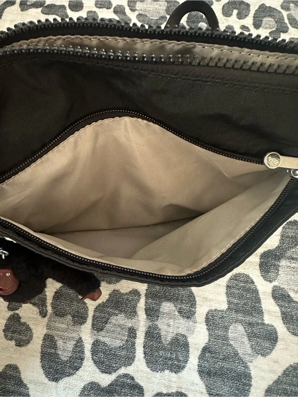 Kipling Black Nylon Crossbody Bag
